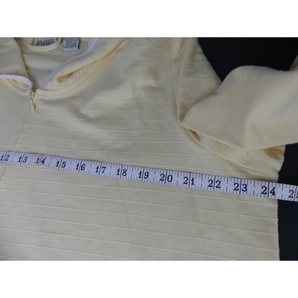 NWT Classic Elements Hooded Robe Womens LARGE Full Zip Textured Coastal Cottage - Picture 9 of 12